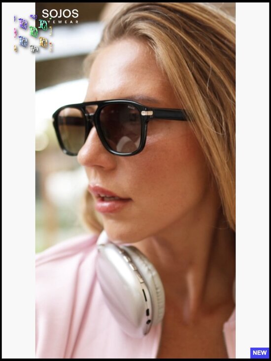 Retro Square Aviator Sunglasses Polarized UV400 Protection Classic Y2K Shades
